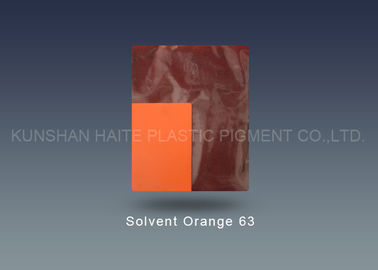 Colorant rouge fluorescent de la résistance thermique 314°C de GG de l'orange 63 de dissolvant de no. 16294-75-0 de CAS pour la picoseconde