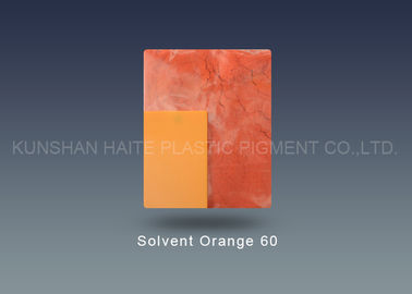 Colorant orange transparent de la résistance 3G 300℃ thermique de l'orange 60 dissolvants de CAS 61969-47-9 pour le polyester