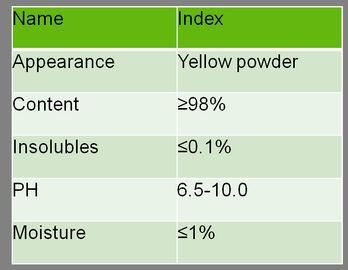 Produits chimiques de laboratoire de qualité de l'eau de surveillance 1 sel tétrasodique acide de 3 6 8 Pyrenetetrasulfonic