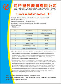 Co - polymérisée avec du monomère fluorescent des composés 7,2 solubles dans l'eau