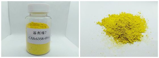 Vert fluorescent 7 CAS No d'encre de dissolvant jaune de poudre 6358 69 6