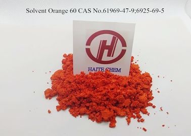 La coloration dissolvante de l'orange 60 de colorant soluble dans l'huile des matières plastiques résistent à la chaleur 300℃ dans la picoseconde
