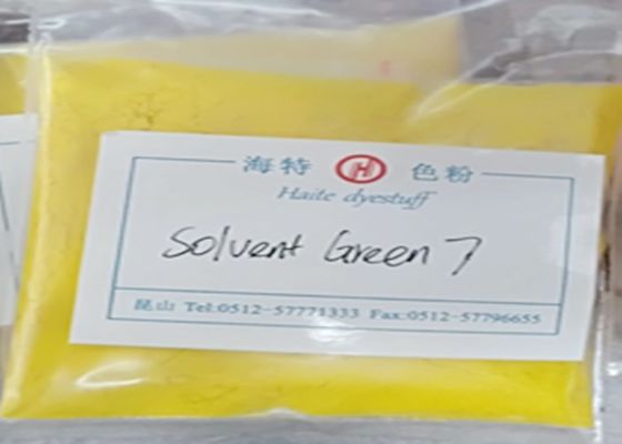 Encre fluorescente CAS No 6358 de poudre jaune-clair vert 7 de dissolvant de 69 6 120%